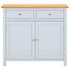 Maison Madeleine -  Sideboard 90x33.5x83 cm Solid Oak Wood